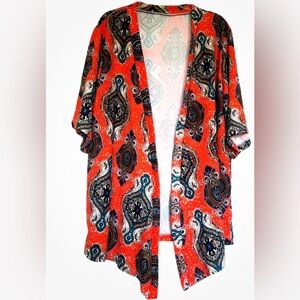 Boohoo Women’s Kimono Size 20 Coverup Cardigan Open Short Sleeve